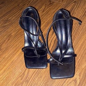 Black mule heels